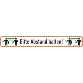 Hinweisschild, Bodenmarkierung - Bitte Abstand halten!, 