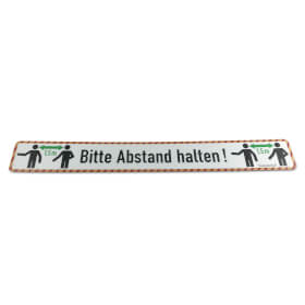 Hinweisschild, Bodenmarkierung-Bitte Abstand halten!,