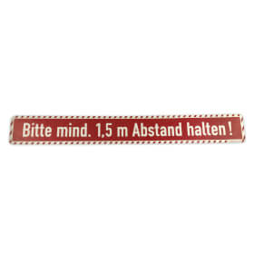 Hinweisschild, Bodenmarkierung-Bitte Abstand halten!,