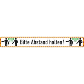 Hinweisschild, Bodenmarkierung - Bitte Abstand halten!, 