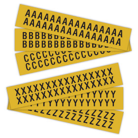 Selbstklebende Ziffern und Buchstaben auf Karte Kombipackung Buchstaben A - Z (je 1K pro Buchstabe)