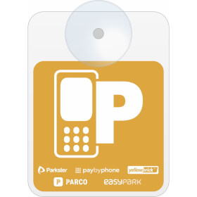 Parkticket Vignette ich parke mit App: Easypark, Parco,  yellowbrick,  Parkster,  paybyphone