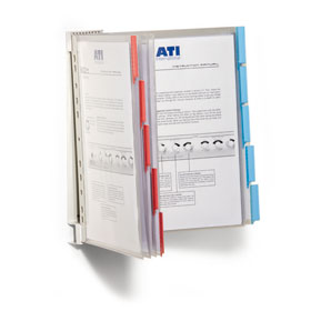 Wand Sichttafelsystem Mit 10 A4 Taschen - Dokumenten Organizer Für Büro & Werkstatt