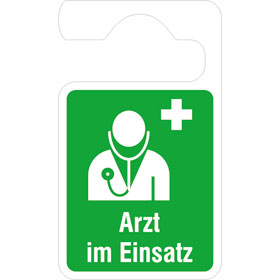 Parkausweis - Anhänger Arzt im Einsatz