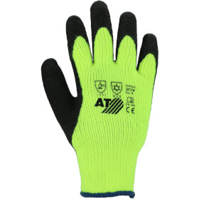 Asatex 3675W Kälteschutzhandschuh gelb mit Latexbeschichtung und schrumpfgerauter Grifffläche