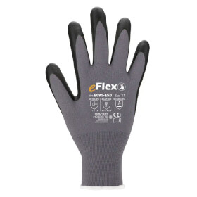 Asatex E091 Montagehandschuh Nitril Handschuh ESD fähig nach EN 16350