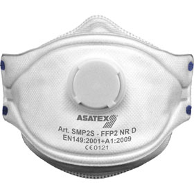 Asatex Atemschutzmaske Smartmask SMP2S FFP2 NR D Faltmaske gegen Partikel mit Ausatemventil