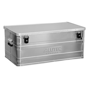 Alutec Aluminumbox B 140 incl. Zylinderschlsser, stabile Aluminiumbox mit Versteifungssicken zur Wand- und Eckenverstrkung,