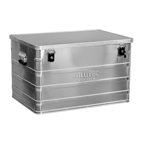 Alutec Aluminumbox B 184 incl. Zylinderschlsser, stabile Aluminiumbox mit Versteifungssicken zur Wand- und Eckenverstrkung,