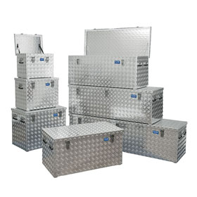 Alutec Riffelblechbox R 250, extra stabile Aluminium - Riffelblechbox mit 3mm Wandstärke