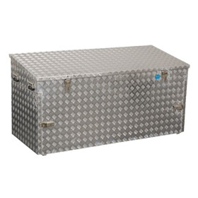 Alutec Riffelblechbox R883 extra stabile Aluminium-Riffelblechbox mit zwei seitlichen Türen