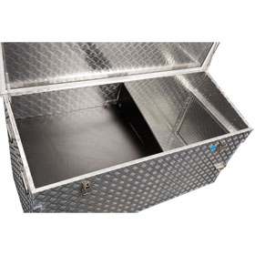 Alutec Riffelblechbox R883 extra stabile Aluminium-Riffelblechbox mit zwei seitlichen Türen