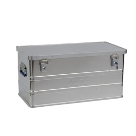 Alutec Aluminumbox B 90 incl. Zylinderschlsser, stabile Aluminiumbox mit Versteifungssicken zur Wand- und Eckenverstrkung,
