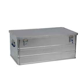 Alutec Aluminumbox B 140 incl. Zylinderschlsser, stabile Aluminiumbox mit Versteifungssicken zur Wand- und Eckenverstrkung,