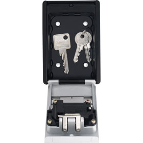 Abus Keygarage 787 Schlüsseltresor mit Haken 4-zeiliges Zahlenschloss, bis 20 Schlüssel oder 14 Karten