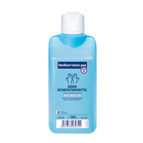 Händedesinfektion Sterillium classic pure, Händedesinfektionsmittel zum Einreiben, für empfindliche Haut geeignet, 