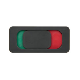 Frei-Besetzt-Anzeige anthrazit klein aus Kunststoff zum Verkleben