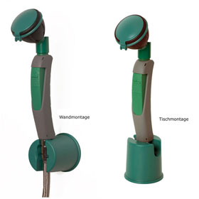 Augenduschen Notduschen B-SAFETY Handaugendusche mit einem Brausekopf 45°, 