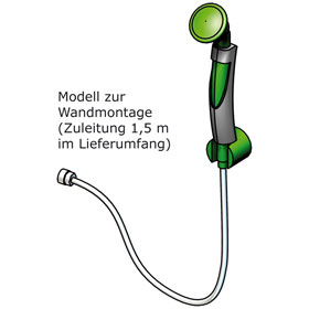 Augenduschen Notduschen B-SAFETY Handaugendusche mit einem Brausekopf 45°, 
