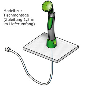 Augenduschen Notduschen B-SAFETY Handaugendusche mit einem Brausekopf 45°, 