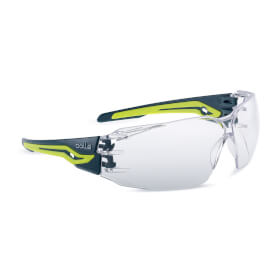 Bollé Schutzbrille Silex+ PLATINUM Bi - Material PC und TPR grüne Bügel