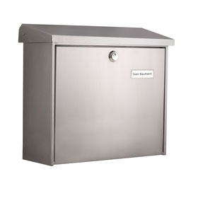 Burg Wächter Comfort 3913 Ni Edelstahl Briefkasten