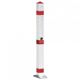 Stilpoller: Schake Absperrpfosten Typ 4730FUHB, Umlegbar, Mit