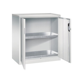 C+P Stahl - Umwelt - Flügeltürschrank Acurado 89 mit 2 Auffangwannen mit ca. 20 Liter Volumen
