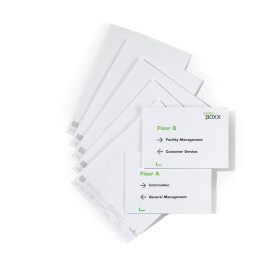 CLICK SIGN Door Sign Refill Din A5 bedruckbare Einsteckschilder für Türschilder zur Beschriftung