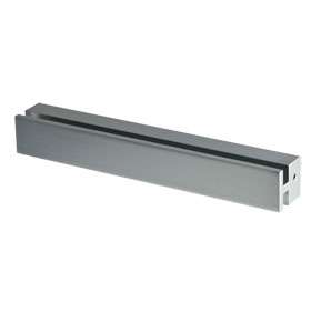 CLEAR Wandhalter aus Aluminium, fr 2 x 6 mm Materialstrke, 