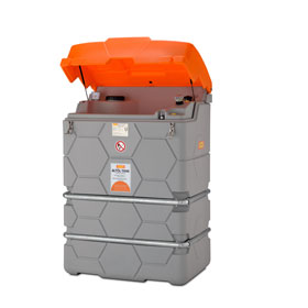 CEMO CUBE - Altltank Outdor 2500 Liter, mit Klappdeckel, integrierter Einfltrichter mit Schmutzsieb, 