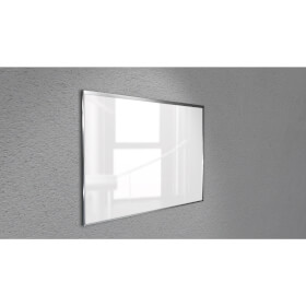 GlasFix Türschild aus Echtglas und einer hochwertigen Edelstahlkassette