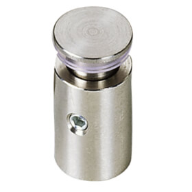 Edelstahlhalterung für Schilder hochwertiger Abstandshalter, Kopf flach, 