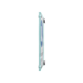 CRISTALLO Fahnenschild aus 2 x 4 mm Sicherheitsglas mit Edelstahl-Schildklemmen