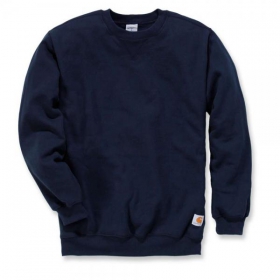 Carhartt Crewneck Sweatshirt dunkelblau mit Runhalsausschnit aus Rippstrick