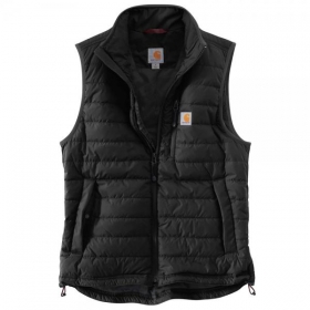 Carhartt Rain Defender Gilliam Stepp - Weste schwarz mit 2 Inne - und Außentaschen, Reißverschluss mit Kinnschutz