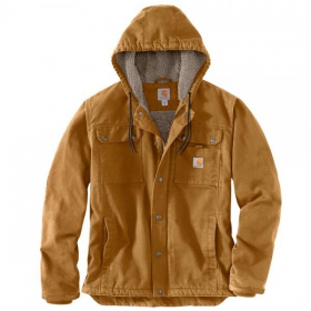 Carhartt Bartlett Jacke braun mit Kapuze, 2 Brust - , Innen und Auentaschen