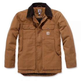 Carhartt Traditional Coat Jacke braun mit 2 Wege - Reiverschluss, verlngerter Rckensaum