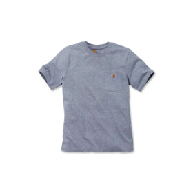 Carhartt Workwear Pocket Shirt, Short Sleeve, heather grey Relaxed Fit und Brusttasche, kurzarm