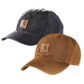 Carhartt Odessa Cap schwarz robuste Baseball Kappe mit Klettverschluss