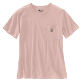 Carhartt Damen Pocket Shirt K87 rosa Relaxed Fit und Brusttasche, kurzarm