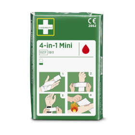 Cederroth 4 - in - 1 mini Blutstiller bestehend aus zwei elastischen Bandagen