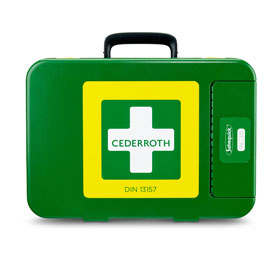 Cederroth First Aid Kit gem. DIN 13157, Erste Hilfe Koffer für unterwegs, grün,  Cederroth, 