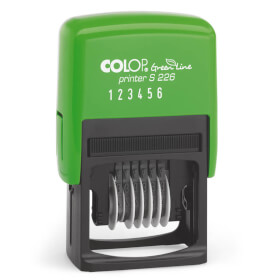 Colop Green Line Printer S226 Ziffernbandstempel mit 6 Bndern, 4 mm Schrifthhe