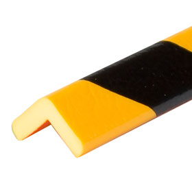 2,6x2,6cm gelb/schwarz Warn- und Schutzprofil Typ E Länge 100cm 