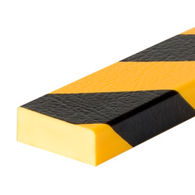 Warn- und Schutzprofil, Kantenschutz, Winkel, 30x30 mm, gelb/schwarz,  selbstklebend, Länge 1000 mm - Debus B + L Shop