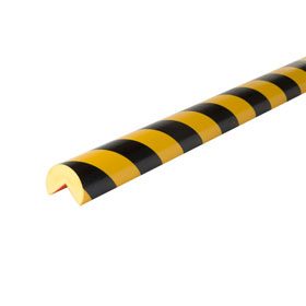 KNUFFI Flex Eckschutzprofil Typ H+, selbstklebend, gelb/schwarz, 1 m