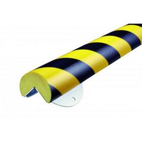 Knuffi Wallprotection Kit Typ A+ gelb/schwarz, zum Verschrauben, Lnge: 0,5 m