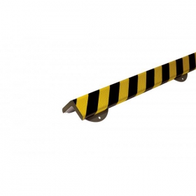 Knuffi Wallprotection Kit Typ H+ gelb/schwarz reflektierend, zum Verschrauben, Lnge: 1,0 m
