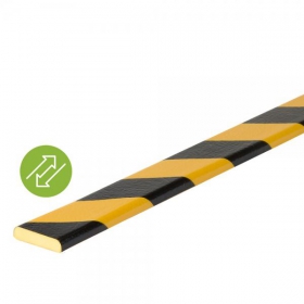 Knuffi Flächenschutzprofil Removable Typ F gelb/schwarz, selbstklebend/ablösbar, Länge: 1,0 m